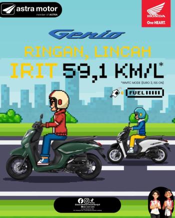 Tampil Ikonik dan Super Irit, Honda Genio Jadi Primadona Generasi Eksis di Bandar Lampung